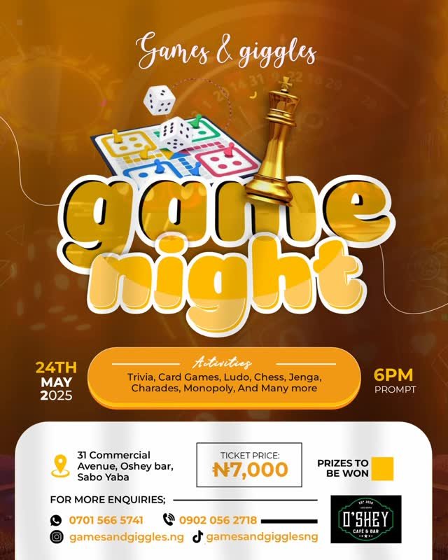 Games And Giggles Game Night