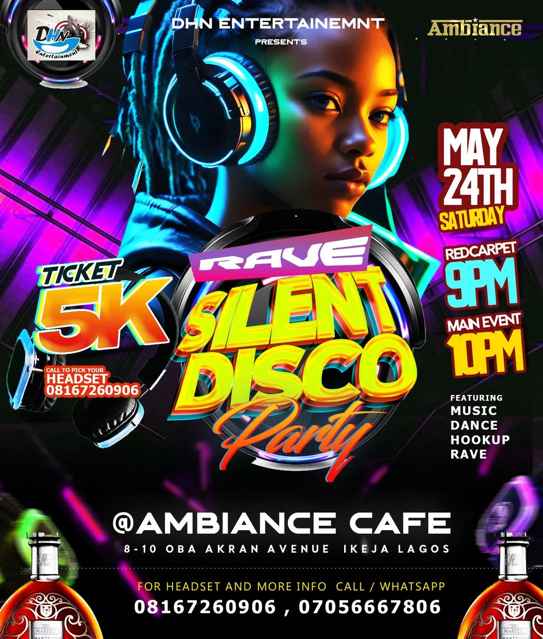 Rave Silent Disco Pool Party